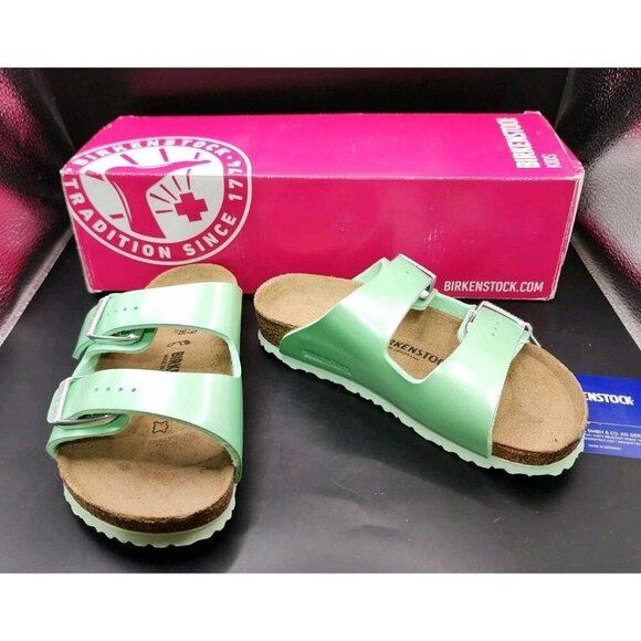 New Birkenstock Arizona Kids Electric Metallic Mineral US 11 / 29 Regular Fit - Picture 1 of 9